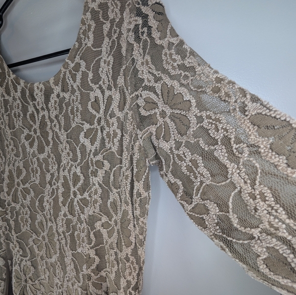 Alter'd State Lace Shift Dress Dress in Btown Size Medium - Picture 9 of 11